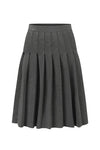 SWAYING 25 Early Autumn Pleated Short Skirt SW-SW25PF3B02C1-SH Dark Gray